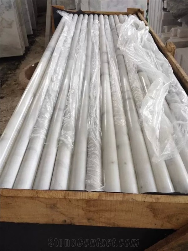 China White Marble Steps,Guangxi White Marble Stair Treads,Polished China Carrara White Marble Staircase & Stair Riser,Non-Slip Guangxi White Marble Stair