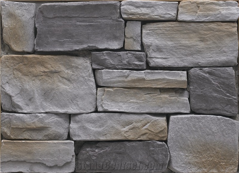 Competitive Price Non-Fading Fireproof Fake Castle Rock Stone Veneer,Cultured Stone Fieldstone,Wall Decor Stone for Indoor Fireplace Wall Decor