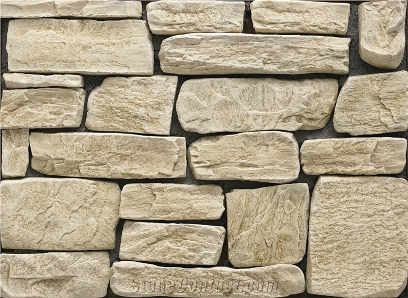 Competitive Price Non-Fading Fireproof Fake Castle Rock Stone Veneer,Cultured Stone Fieldstone,Wall Decor Stone for Indoor Fireplace Wall Decor