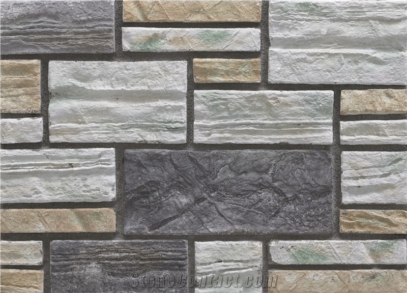 Cultured Stacked Stone Veneer,Fake Ledge Stone Wall Cladding,Cultured Manufactured Stone Wall Cladding,Fake Ledgestone for Wall Decor