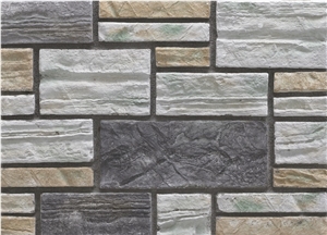Cultured Stacked Stone Veneer,Fake Ledge Stone Wall Cladding,Cultured Manufactured Stone Wall Cladding,Fake Ledgestone for Wall Decor