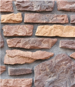 Cultured Stone Castle Rock Veneer,Manufactured Field Stone,Factory Direct Fake Stacked Stone Veneer,Manufactured Ledge Stone
