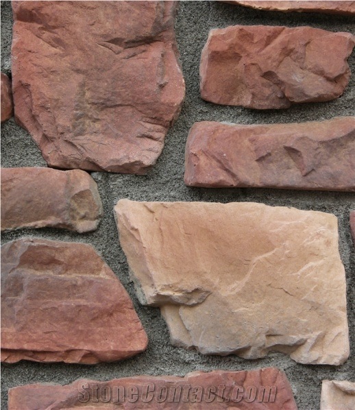 Cultured Stone Castle Rock Veneer,Manufactured Field Stone,Factory Direct Fake Stacked Stone Veneer,Manufactured Ledge Stone