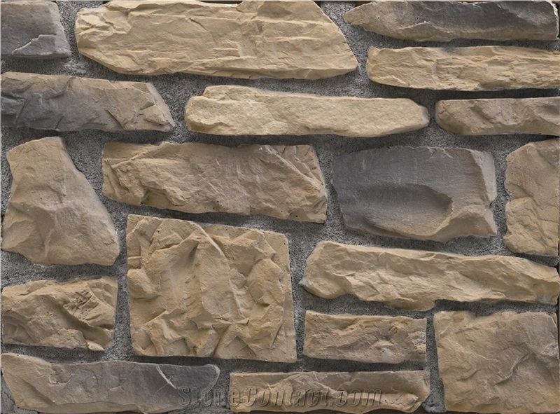 Cultured Stone Castle Rock Veneer,Manufactured Fieldstone,Factory Direct Fake Ledge Stone,Faux Stacked Stone Veneer, Castle Rock Ledge