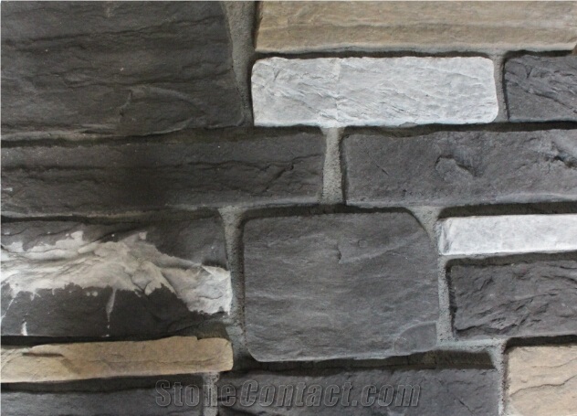 Cultured Stone Field Stone Expert Supply Fake Stone Castle Rock Veneer,Rock Cultured Ledge Stone Exterior Decorative Wall Stone for Garden Walls