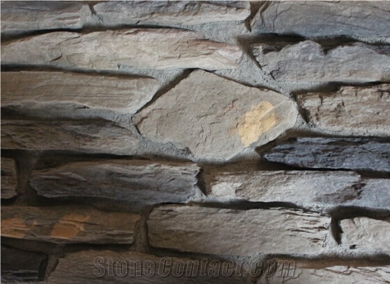 Easy Installed by Yourself Light Weight and Safe Cultured Stacked Stone Veneer,Manufactured Stone Fieldstone,Fake Ledge Stone,Faux Stone Castle Rock Veneer