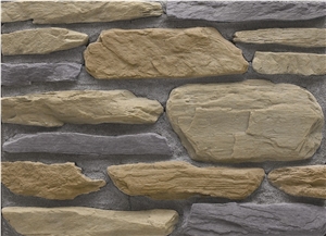 Easy Installed by Yourself Light Weight and Safe Cultured Stacked Stone Veneer,Manufactured Stone Fieldstone,Fake Ledge Stone,Faux Stone Castle Rock Veneer