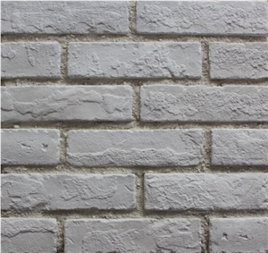 Elegant White Color Cultured Stone Bricks,Weathering Resistant and Waterproof Manufactured Ledge Stone Facades for Baker House Interior/Exterior Wall Covering, Building Stones