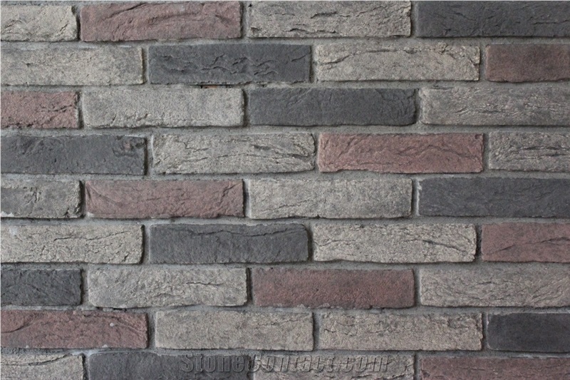 Foshan Artificial Cultured Stone Bricks Expert Building Stones,Competitive Price Fake Decor Wall Ledge Stone,Manufactured Stacked Stone Veneer Bricks for Sports Stores Wall Decoration