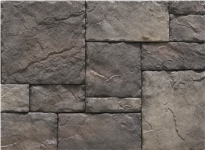Foshan Factory Cheap Price Grey Cultured Castle Stone,Decorative Outdoor Manufactured Ledge Stone Wall