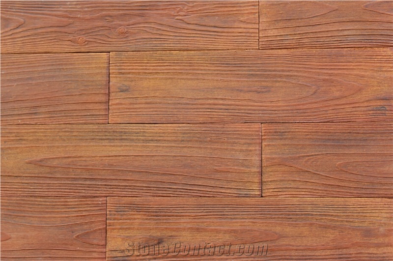 Foshan Factory Direct Cedar Wooden Manufactured Stone Veneer,China Fir Wood Texture Cultured Ledge Stone,Wood Grain Fake Stone Wall,Wood Vein Faux Ledgestone