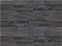 Foshan Factory Quality Cultured Black Slate Manufactured Stone Veneer,High Similar To Natural Black Slate Stone Veneer,Light Weight Artificial Stone Veneer For Indoor/Outdoor Hotel/Villa Wall Covering