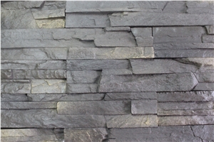 Guarantee Quality Factory Price White Color Cultured Stacked Stone Veneer,Non-Fading Manufactured Ledgestone Veneer for Tv Background Wall Decor