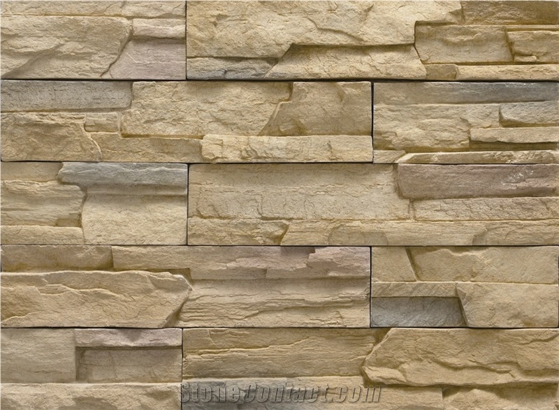 Guarantee Quality Factory Price White Color Cultured Stacked Stone Veneer,Non-Fading Manufactured Ledgestone Veneer for Tv Background Wall Decor