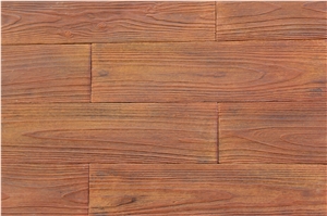 High Simulation Cedar Wood Vein Artificial Cultured Stone Veneer,Manufactured Stone with China Fir Wood Grain,Wooden Fake Stone for Outdoor Garden Wall Landscaping