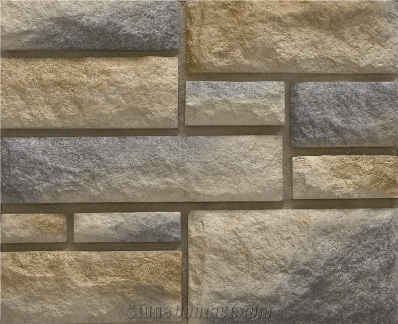 Manufactured Stone Castle Rock Veneer,Cultured Stacked Stone Veneer,Artificial Fake Stone Veneer,Faux Ledge Stone