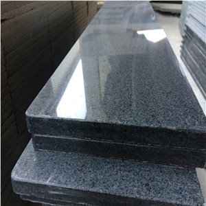 Polished G654 Granite Steps,China G654 Granite Stair Treads,G654 Dark Grey Granite Staircase, Stair Riser