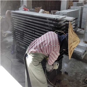Polished G654 Granite Steps,China G654 Granite Stair Treads,G654 Dark Grey Granite Staircase, Stair Riser