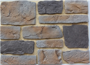 Portland Cement Composed Manufactured Stone Castle Rock Veneer,Cultured Fieldstone Wall Decor,Fake Stacked Stone Veneer,Faux Stone Loose Rock Ledge Stone,Castle Rock Veneer