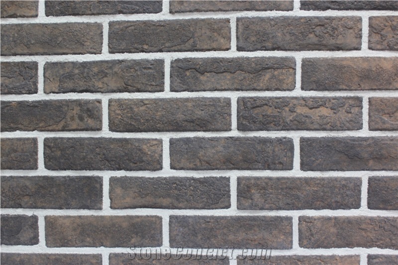 Rich Experience Exporter Of Black Artificial Cultured Stone Walling Tiles,Quality Guarantee Fake Stacked Stone Bricks for Gymnasium Interior/Exterior Wall Decor, Building Stones