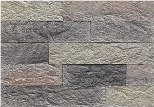 Weathering Resistant Cultured Manufactured Stone Wall Facades,Man Made Stone for Exterior Wall Cladding Tiles,Stacked Stone Veneer