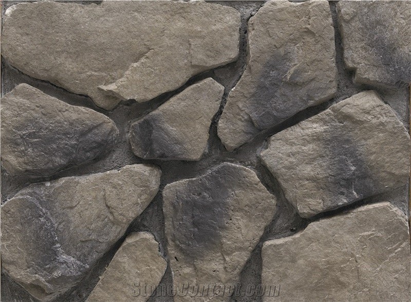 Weathering Resistant Manufactured Castle Rock Veneer Stone,Cultured Stone Fieldstone,Faux Ledge Stone for Wall Decor