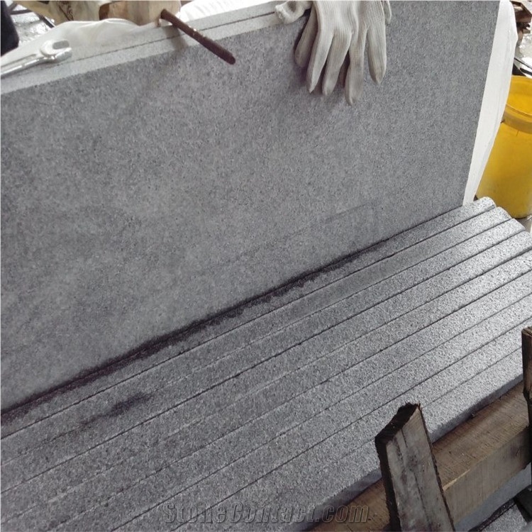 Zhangpu G654 Granite Steps,Flamed Surface G654 Granite Stair Treads,China G654 Dark Grey Granite Staircase & Stair Riser