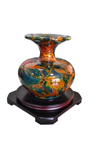 Seven Coloured Jade Stone Vase