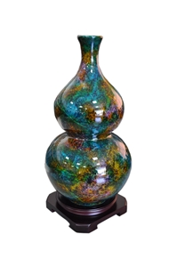 Seven Coloured Jade Stone Vase