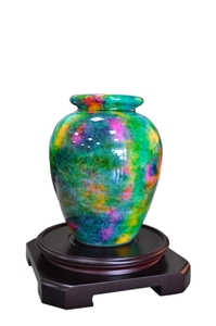 Seven Coloured Jade Stone Vase