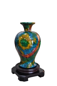Seven Coloured Jade Stone Vase