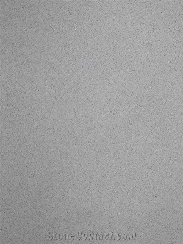 Mercury Grey Quartz Stone Kitchen Peninsula and Perimeter Counter, Grey Quartz Kitchen Countertops