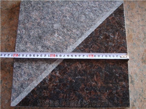 High Quality Tan Brown Granite Slab & Tile, High Polished Red Brown Granite