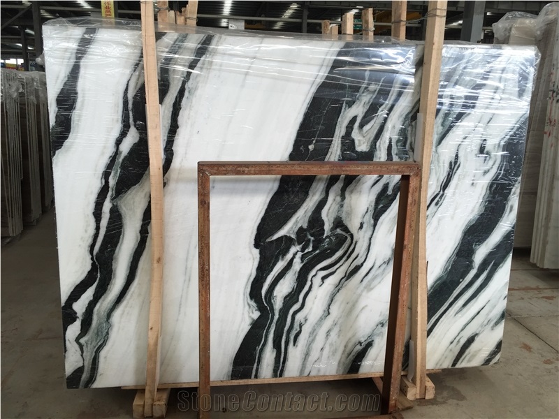 Panda White Marble Tile & Slab,Dalmata Marble ,Mountain White Marble,White Marble ,Black Marble