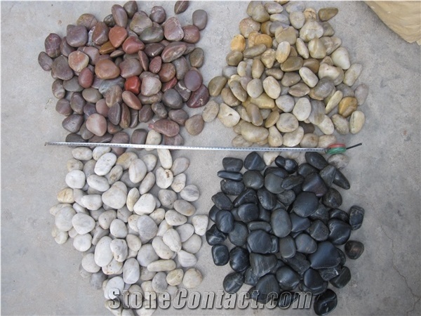 Polished Multicolor Pebbles,A Grade Natural Pebbles