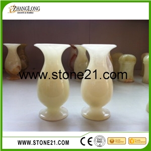 High Quality Onyx Vases Pink Onyx Home Decorative Vases