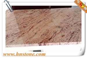 Sivakasi Pink Granite Kitchen Countertop, Pink Granite Kitchen Island Tops