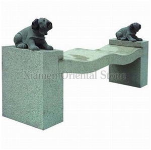China Bally White Granite Garden Sculptured Bench, Exterior Stone Benches Street Furniture, Outdoor Landscaping Stones Park Chairs