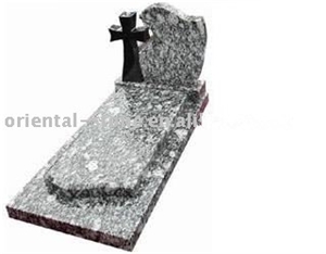 China Granite Cross Carving Headstones, Cemetery Engraved Tombstones, Memorial Stone Gravestones,Custom Tombstone Monument Design,Western Style Single Monuments
