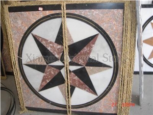 China Marble Polished Mosaic Medallions Pattern, Interior Stone Wall/ Flooring Mosaic Medallion, Exterior Garden Decoration Round Floor Mosaic Medallions
