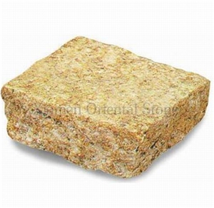 China Yellow Granite Outdoor Floor Covering Cleft Edge Cube Stone, Exterior Pattern Paving Sets, Garden Decoration Walkway Pavers, Paving Stone, Landscaping Stones Cobble Stone China Yellow Granite Outdoor Floor Covering Cleft Edge Cube Stone, Exterior Pattern Paving Sets, Garden Decoration Walkway Pavers, Paving Stone, Landscaping Stones Cobble Stone