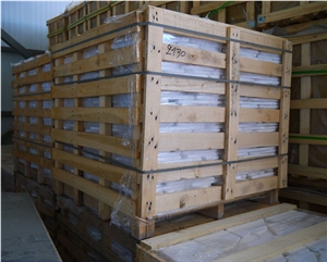 Antik Thasos Marble Polygonal, White Marble Wall Panels