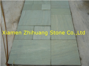 Tint Mint Green Sandstone Slabs & Tiles, India Green Sandstone