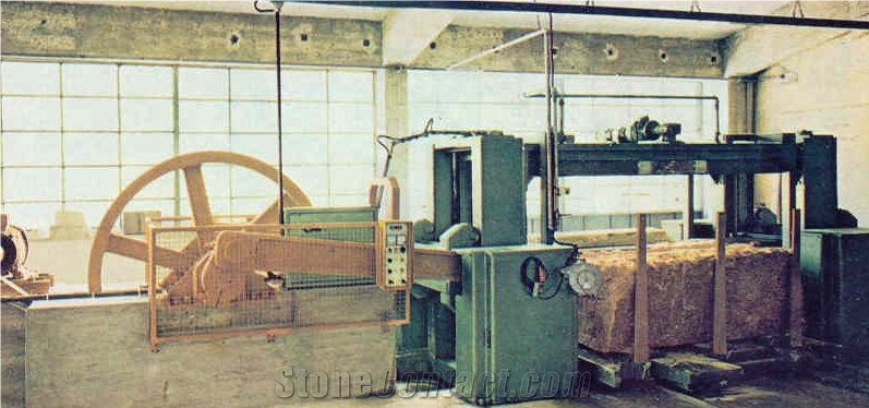 Used Machine 6587 Tlm Brand Simec Model M 40 Gangsaw Multi Blade Marble Gangsaw