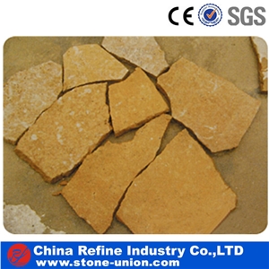 Antique Yellow Limestone Tiles, China Yellow Limestone, Yellow Limestone Floor Covering, Limestone Wall Tiles for Sale