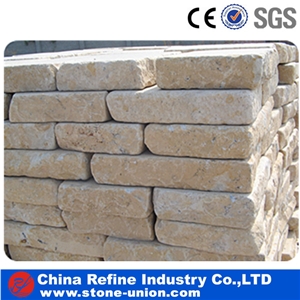 Antique Yellow Limestone Tiles, China Yellow Limestone, Yellow Limestone Floor Covering, Limestone Wall Tiles for Sale