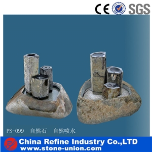 Cheap Natural Stone Water Fountain,Sculptured Handcarved Exterior Fountains for Garden Decoration,Irregular Shape Customized Foutains Building