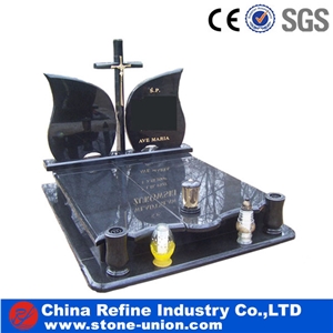 Chinese Cheap Black Monument, Black Granite Monument & Tombstone, Black Poland Gravement & Tombstones for Sale, Monument Cheap Price Exporter
