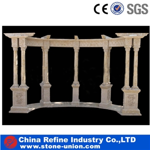 Garden Gazebo With Iron Top,Western Style Gazebo