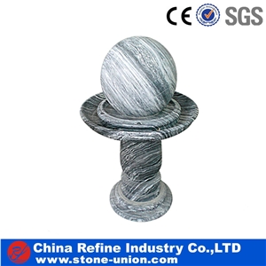 Garden Water Grey Marble Fountain, Garden Water Grey Marble Fountain,